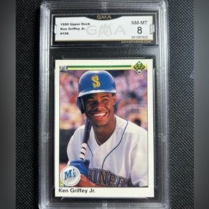 1990 Upper Deck #156 KEN GRIFFEY JR GMA 8 Seattle Mariners HOF